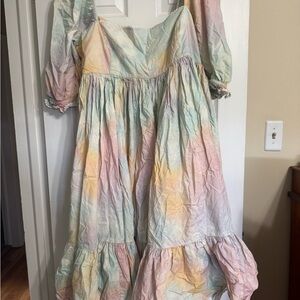 Selkie cotton French puff dress